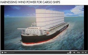 Japanese hi-tech sailing cargo ship project
