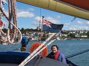 Gwen Ardley sailing Whimbrel