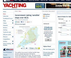 Yachting Monthly RSS feed screen grab by Matt Care
